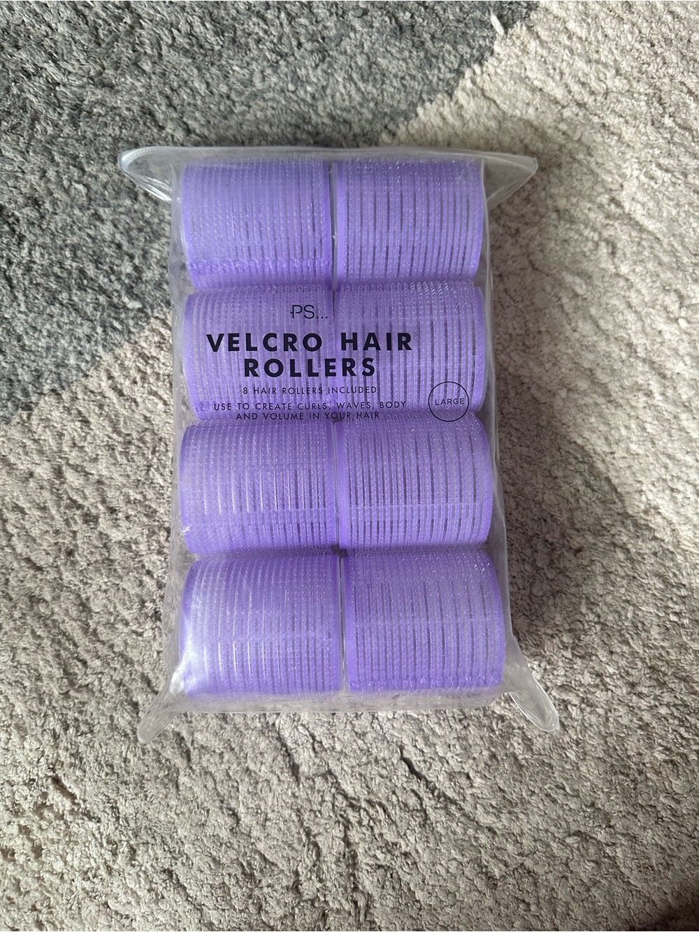 Velcro Hair Rollers in Lavender - Set of 8